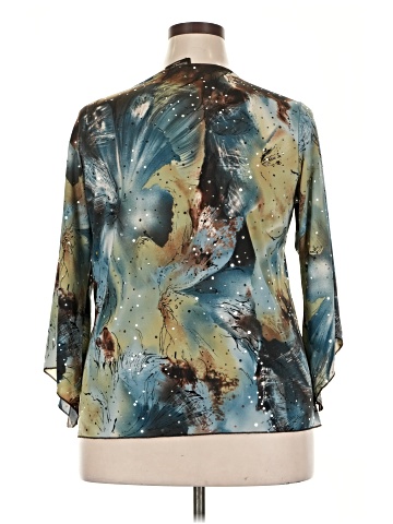 Brittany Black 3/4 Sleeve Blouse (view 2)