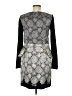 Tibi Graphic Gray Cocktail Dress Size 8 - photo 2