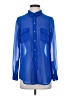 Harper and Gray 100% Polyester Blue Long Sleeve Blouse Size S - photo 1