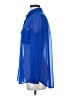 Harper and Gray 100% Polyester Blue Long Sleeve Blouse Size S - photo 5