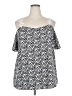 Shein Curve Blue Short Sleeve Top Size 18 Plus (3) - photo 1