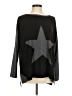 Go Couture Stars Black Long Sleeve Top Size M - photo 1