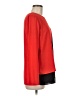 Metrostyle 100% Polyester Color Block Red Long Sleeve Blouse Size 8 - photo 4