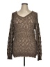 i Jeans by Buffalo Metallic Brown Pullover Sweater Size XL - photo 1