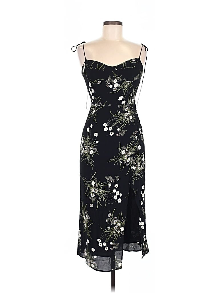 Pre-owned Reformation Cocktail Dress In Black