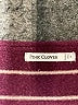 Pink Clover Stripes Burgundy Pullover Sweater Size M - photo 7