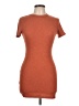 Assorted Brands Solid Orange Casual Dress Size L - photo 1