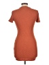 Assorted Brands Solid Orange Casual Dress Size L - photo 2