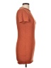 Assorted Brands Solid Orange Casual Dress Size L - photo 4