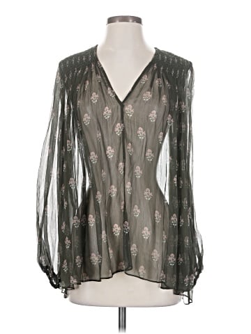 Zimmermann Long Sleeve Silk Top (view 1)