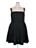 Simplee Solid Black Cocktail Dress Size 16 - photo 1