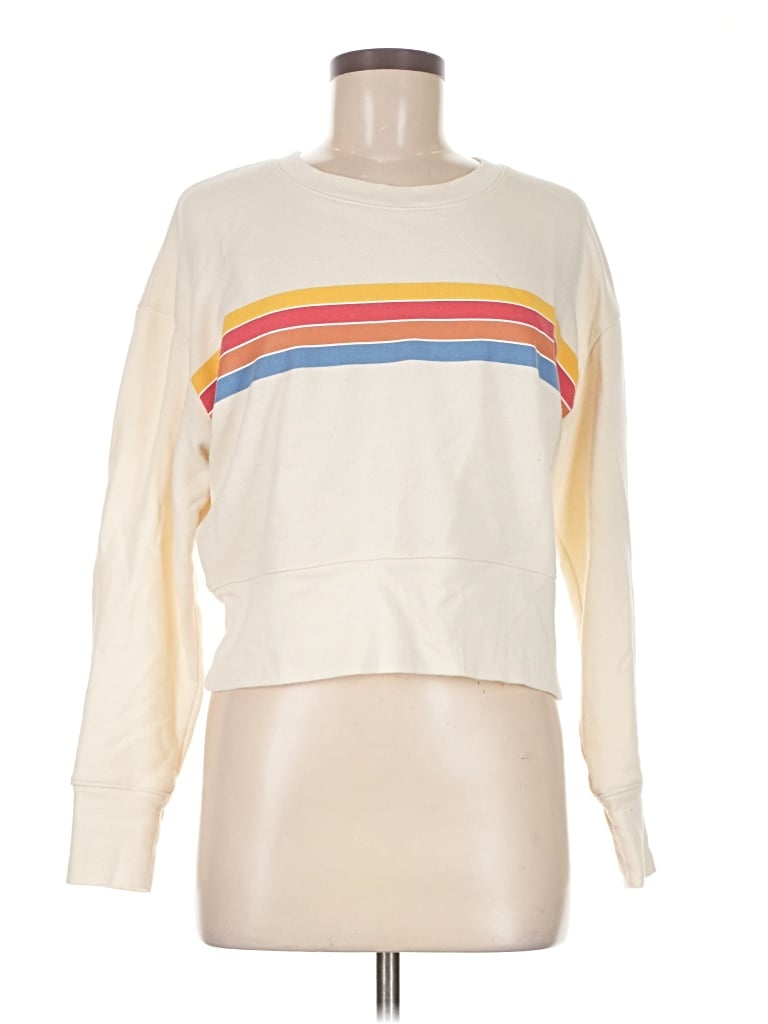 Pre-owned Madewell Sweatshirt In White