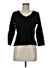 Bay Studio Black 3/4 Sleeve Top Size M - photo 1