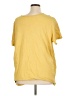 Only Solid Yellow Short Sleeve T-Shirt Size 2X - photo 2
