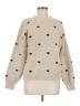 Unbranded 100% Polyester Hearts Ivory Pullover Sweater Size M - photo 1