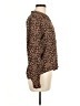 Impressions Animal Print Brown Long Sleeve Button-Down Shirt Size M (estimated) - photo 4
