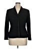 Le Suit 100% Polyester Black Blazer Size 14 (petite) - photo 1