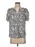 Maison d' Amelie 100% Polyester Silver Short Sleeve Blouse Size XS - photo 1