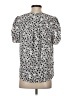 Maison d' Amelie 100% Polyester Silver Short Sleeve Blouse Size XS - photo 2