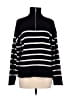 Zara Stripes Black Turtleneck Sweater Size M - photo 1