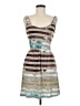 Just Love Stripes Silver Cocktail Dress Size M - photo 1