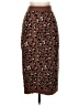 Halogen Animal Print Brown Casual Skirt Size XXS (petite) - photo 1