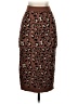 Halogen Animal Print Brown Casual Skirt Size XXS (petite) - photo 2