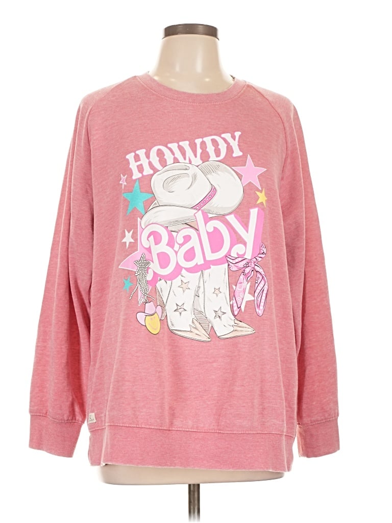 Pre-owned Simply Southern Sweatshirt In Pink