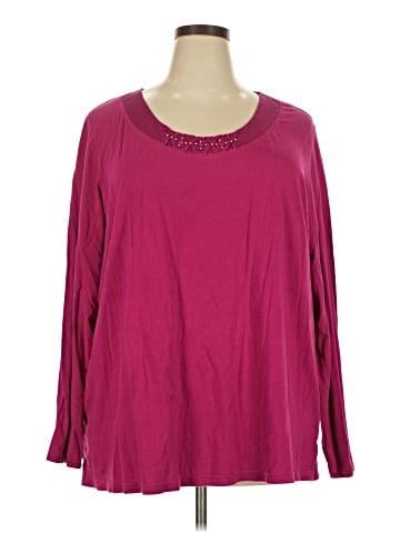 Just My Size Long Sleeve Blouse (view 1)