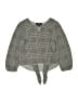 Amy Byer Green Gray Long Sleeve Blouse Size 7 - 8 - photo 1