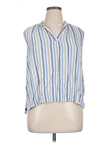 Caslon Sleeveless Button-Down Shirt (view 1)