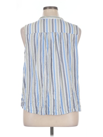 Caslon Sleeveless Button-Down Shirt (view 2)
