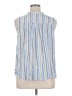 Caslon Blue Sleeveless Button-Down Shirt Size 1X - photo 2