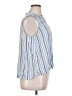Caslon Blue Sleeveless Button-Down Shirt Size 1X - photo 4