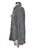 Express Houndstooth Gray Long Sleeve Blouse Size S - photo 5