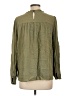 Ann Taylor LOFT 100% Viscose Green Long Sleeve Blouse Size L - photo 2