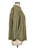 Ann Taylor LOFT 100% Viscose Green Long Sleeve Blouse Size L - photo 4