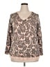 Lane Bryant Brown 3/4 Sleeve Blouse Size 18 - 20 Plus - photo 1