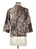 David N Animal Print Ivory 3/4 Sleeve Blouse Size M - photo 2