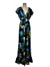 Unbranded Tropical Black Casual Dress Size XXS (estimated) - photo 1