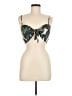 Unbranded 100% Polyester Floral Green Bodysuit Size M - photo 1