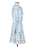 Unbranded 100% Polyester Paisley Blue Casual Dress Size S - photo 4