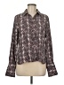 Equipment 100% Polyester Paisley Brown Long Sleeve Blouse Size M - photo 1