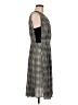 L'Agence 100% Polyester Houndstooth Gray Black Casual Dress Size 6 - photo 4