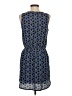 Aqua 100% Polyester Print Blue Casual Dress Size S - photo 2