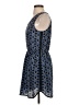 Aqua 100% Polyester Print Blue Casual Dress Size S - photo 5