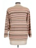 Alfred Dunner Stripes Tan Pullover Sweater Size L - photo 2
