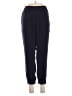 Ann Taylor 100% Polyester Solid Blue Track Pants Size L - photo 1