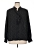 Who What Wear 100% Polyester Polka Dots Black Long Sleeve Blouse Size XL - photo 1