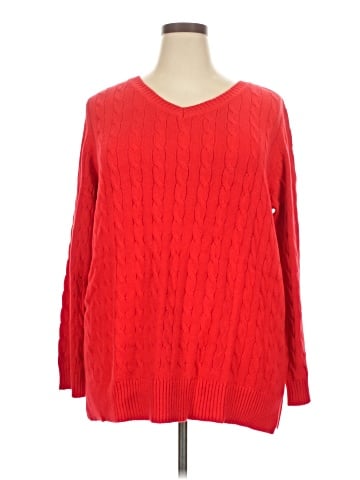 Woman Within Pullover Sweater (view 1)